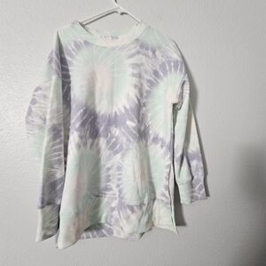 Womens Hippie Rose Sweatshirt Sz L